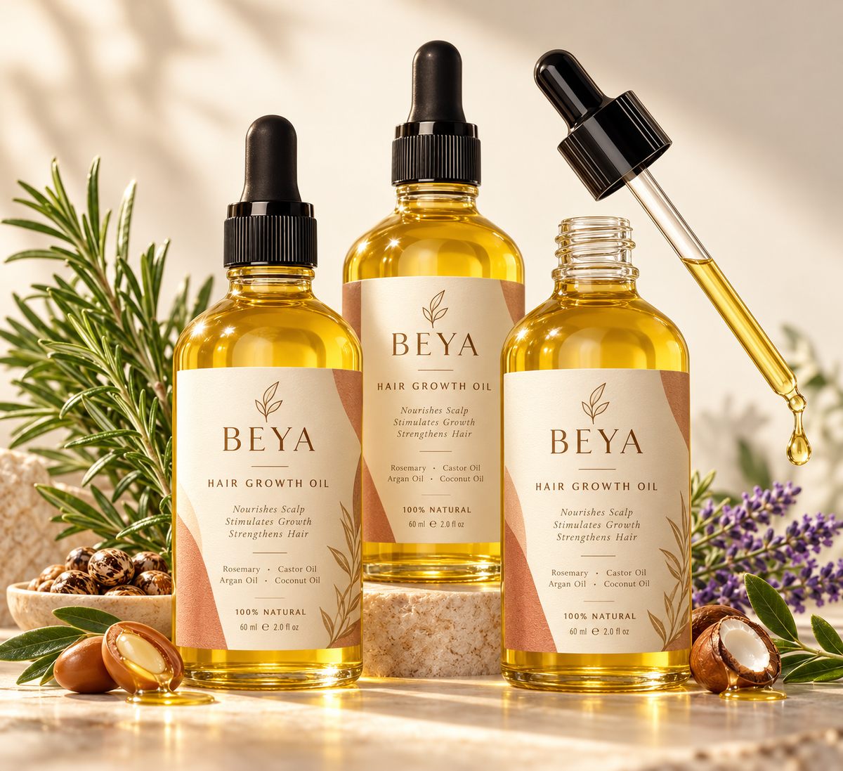 1/2/3pcs Natural Hair Growth Oil Rosemary Anti Hair Loss Regrowth Moisturizing Repair Anti Baldness Fast Hair Growth Serum Oil